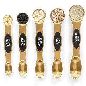 Magnetic Measuring Spoons Set Stainless Steel with Leveler, Stackable Metal Tablespoon Measure Spoon for Baking, Measuring Cups and Spoon Set Kitchen Gadgets Apartment Essentials Fits in Spice Jars (Copy)