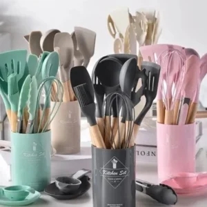 12 Pcs Cooking Tools Kitchen Cookware Set Silicone Utensils